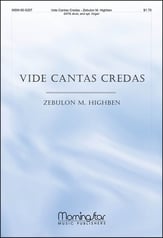 Vide Cantas Credas SATB choral sheet music cover